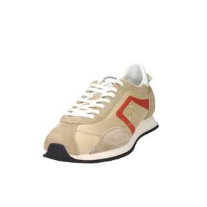 Sun68 Baskets rétro à lacets pour hommes Z36124 Chaussures tendance en toile beige Talon de 2 cm 40 41 42 43 44 45 - Product Image 3