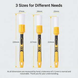Kit de brosses de détaillage ultra-flexibles pour l'entretien automobile, outils de détaillage automobile, brosse de nettoyage pour le <span class=keywords><strong>lavage</strong></span> de voiture, pour un détaillage professionnel - Product Image 2