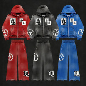 Sweat-shirts à capuche personnalisés pour l'automne, de haute qualité, pull-overs vierges, streetwear, épais 340g, 100% coton - Product Image 1