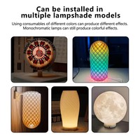 Plafonniers LED USB à câble à intensité variable Mini Spot mince monté en surface Armoire de rangement 3W Armoire de cuisine Lampe à rondelle ultra-mince