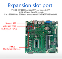 Placa Base Industrial Mini PC Intel Core I5 8365U I5 10210U Doble Ddr4 Máx. 64GB 2*usb3.0 2*usb2.0 Mini ITX con LVDS