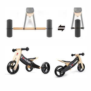 Trotteurs bébé enfants vélo d'équilibre <span class=keywords><strong>en</strong></span> <span class=keywords><strong>bois</strong></span> tricycle pour enfants <span class=keywords><strong>3</strong></span> <span class=keywords><strong>en</strong></span> <span class=keywords><strong>1</strong></span> mini vélo d'équilibre jouet - Product Image 4