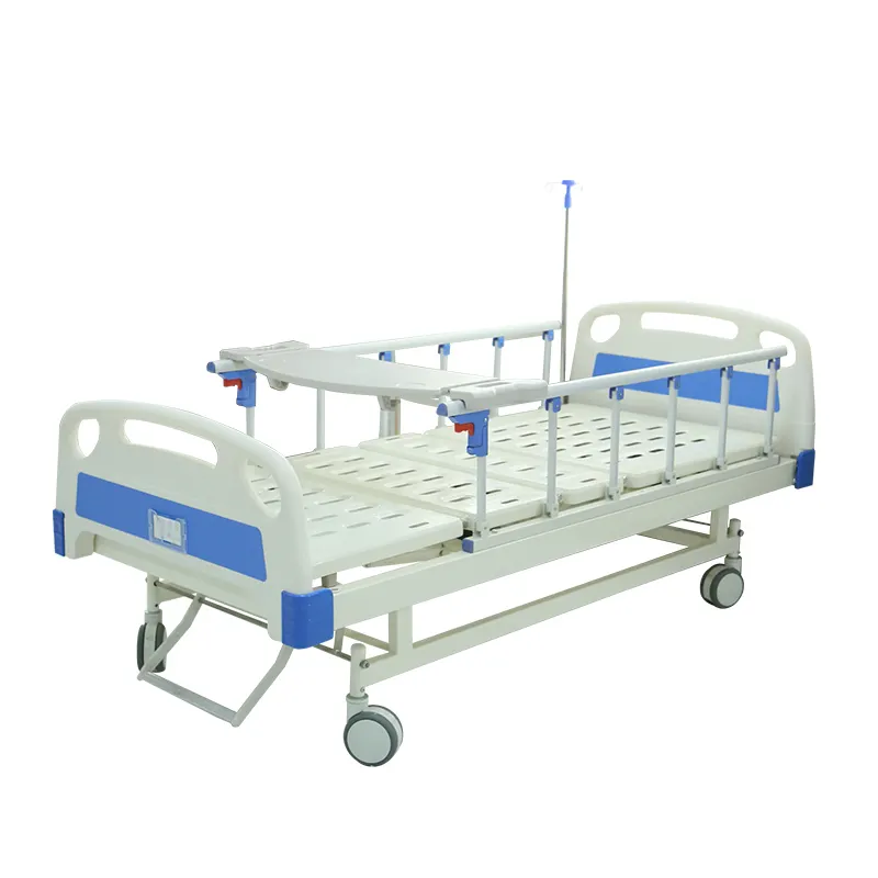 Equipo médico eléctrico plegable Metal clínica muebles médico enfermería paciente cama de Hospital ajustable