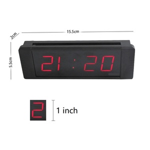 Yizhi GI4T-1R điện tử DC5V cung cấp điện 1 inch Màu đỏ kỹ thuật số <span class=keywords><strong>LED</strong></span> hiển thị lập trình đếm ngược hẹn giờ đồng hồ treo tường - Product Image 2