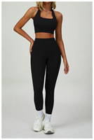 Ensemble de Yoga pour Femme Personnalisé avec Logo : Soutien-Gorge de Sport Doux, Leggings, Pantalon, Veste à Manches Longues et Vêtements de Fitness