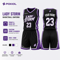 Conjunto de Uniforme de Baloncesto Personalizado para Mujer, Camiseta y Pantalones Cortos con Nombre, Número y Logotipo para Equipos Femeninos, Escuelas, Clubes, Ropa Deportiva OEM ODM