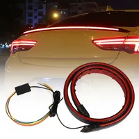 Car Rear Trunk Tail Spoiler Strip, LED Auto Turning Signal
