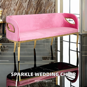 <span class=keywords><strong>Chaise</strong></span> de mariée en toile de fond lumineuse en acrylique pour mariages et fêtes Décorations de location élégantes - Product Image 5