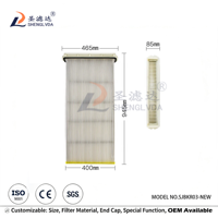 Nouveau filtre à panneau plat 465x85x925mm, cartouche filtrante, filtre dépoussiéreur KFEW3007PPVE pour l'industrie de la construction