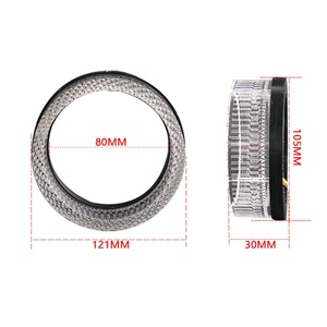 Factory Car Accessories I5O Glory 3 Inch 2.5 Inch White/yellow/colorful Led Angel Eyes Covers Shrouds for Projector Len - Product Image 4