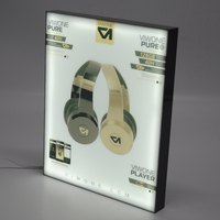 Boîte à lumière LED en acrylique, panneau publicitaire rétroéclairé, présentoir de comptoir, panneau de promotion de marque, vitrine de produits pour magasin de détail