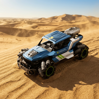 Voiture RC tout-terrain 4D-Y3 double mode 4x4 en métal, évitement d'obstacles 150 m, contrôlée par application 2,4 GHz, presque prête à l'emploi intérieur/extérieur
