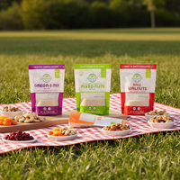 Sachet refermable en PE de qualité alimentaire, étanche, avec fenêtre transparente, 100g 250g, en forme de pochette, avec fermeture éclair, en Mylar