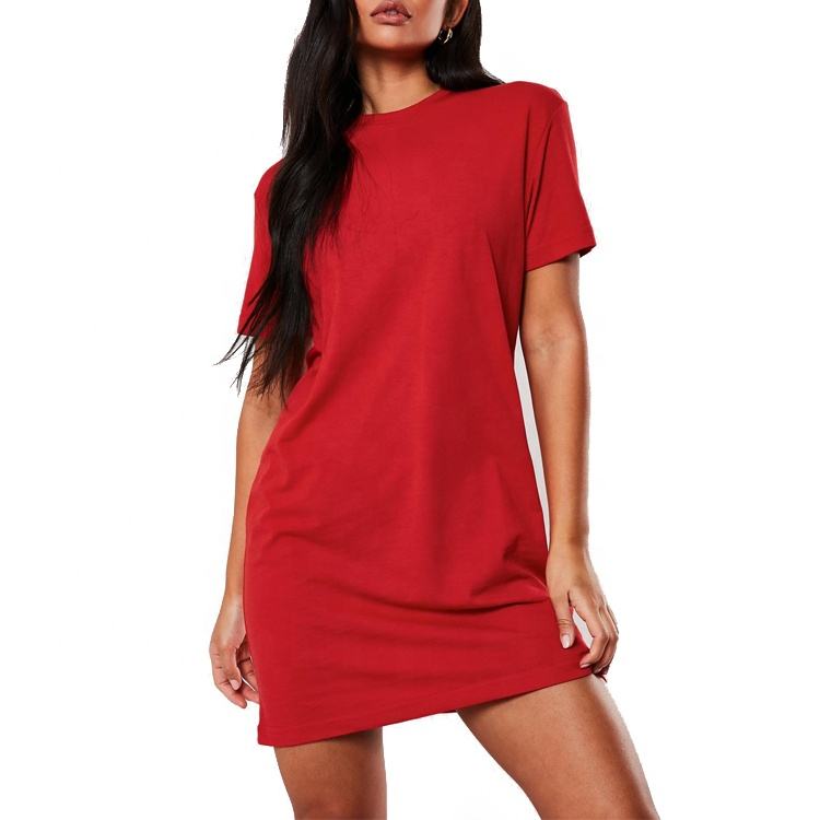 Shop Ladies Plain T Shirt Dresses Casual Stylish