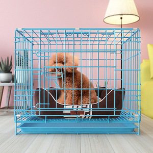 กรงสัตว์เลี้ยงสุนัขแบบพับได้ทำจากสแตนเลสหนา - Product Image 3