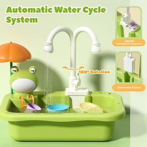 Éviers <span class=keywords><strong>de</strong></span> <span class=keywords><strong>cuisine</strong></span> en plastique jouets automatique électrique circulation <span class=keywords><strong>de</strong></span> l'eau jeu <span class=keywords><strong>de</strong></span> poisson jouets <span class=keywords><strong>de</strong></span> <span class=keywords><strong>bain</strong></span> pour enfants filles garçons - Product Image 2