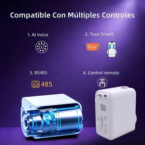 Mini Rieles de Cortina Motorizados Inteligentes Tuya con Batería, Control por Voz, de Aluminio Moderno para Oficina y Hogar - Product Image 3