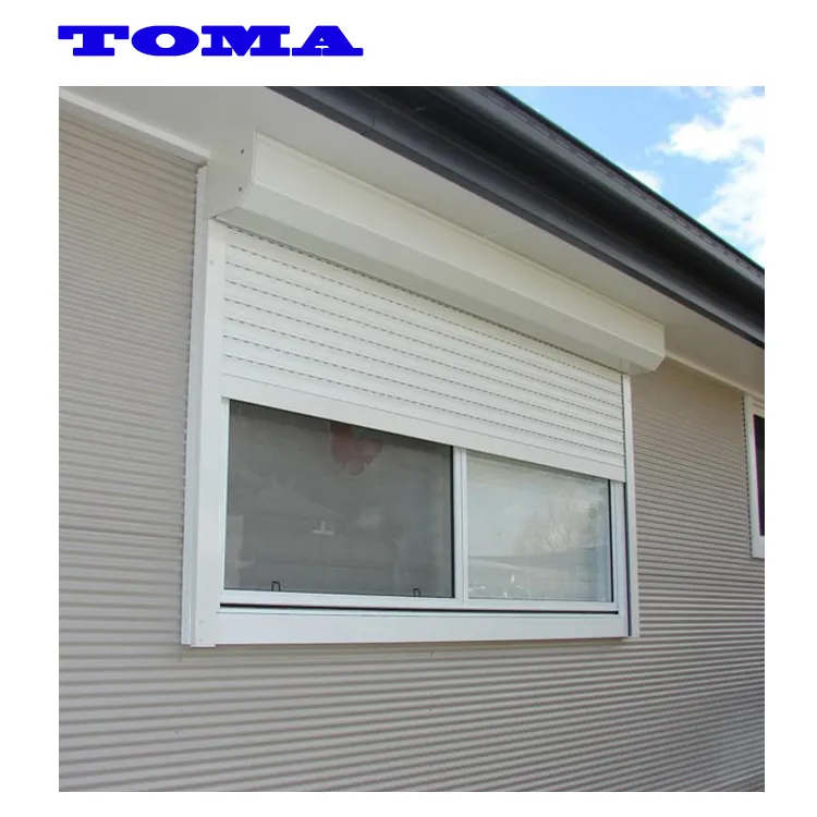 AS2047 TOMA yüksek kaliteli elektrikli kapı alüminyum sarma panjur pencere üreticisi panjur fiyat