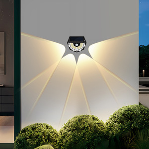 Solar Outdoor Wall <b>Light</b> <b>Led</b> Warm <b>Light</b> Waterproof Solar Powered Garden Courtyard Lighting HSG 1837 - Product Image 1