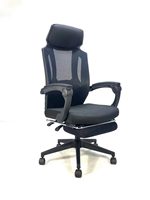 Chaise de bureau ergonomique à dossier haut, réglable en profondeur, design moderne, en maille, confortable pour de longues heures de travail