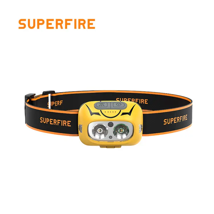 dual light design led head light super head lamp powerful 5w usb rechargeable sensor headlamp for camping bicycle light