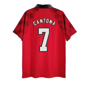 Camiseta de Fútbol Unisex <span class=keywords><strong>Cantona</strong></span> Manchester para el Hogar, Cuello Redondo, Manga Corta, con Nombre del Equipo Personalizado, Talla XL - Product Image 1