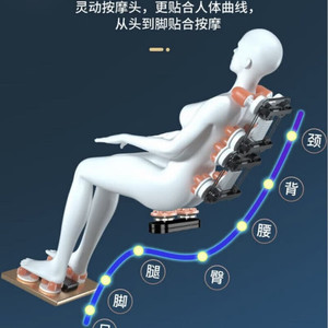 Fauteuil de massage commercial corps entier 4D avec mains robotisées, rail de guidage SL, branchement électrique, zéro gravité - Product Image 4