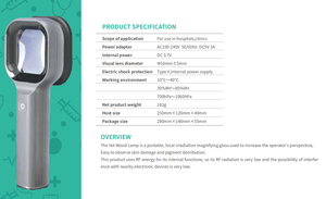 Lámpara de Wood Veterinaria para Detección de Enfermedades Cutáneas <span class=keywords><strong>en</strong></span> Mascotas, Prueba de Tinea <span class=keywords><strong>en</strong></span> Gatos, Análisis con Lupa - Product Image 4