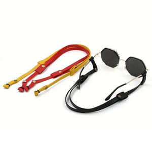 Sangle de cou extérieure en similicuir pour porte-cordon de retenue de lunettes pour lunettes de soleil avec lanière élégante - Product Image 1