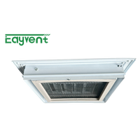 Grille en aluminium réglable avec filtre en maille, grille de ventilation à lame ouvrable pour système d'admission et d'évacuation d'air mural CVC