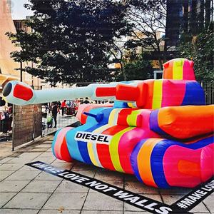 Décor Photo <span class=keywords><strong>Géant</strong></span> Gonflable LED en Forme de Char Arc-en-ciel pour Galeries/Promotion d'Art Urbain/Expositions/Présentations en Centre Commercial/Salons/Scènes - Product Image 3