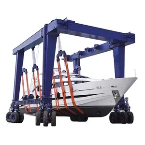 Yat kaldırma vinç 800t 10 tonluk tekne kaldırma satılık gezer vinç fiyat