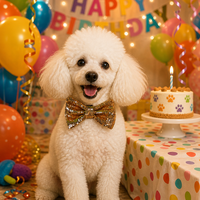 Nœud papillon à sequins pour chien, nœud papillon scintillant pour chat avec bande auto-agrippante, accessoire de cou facile à fixer pour animaux de compagnie, idéal pour fêtes et mariages
