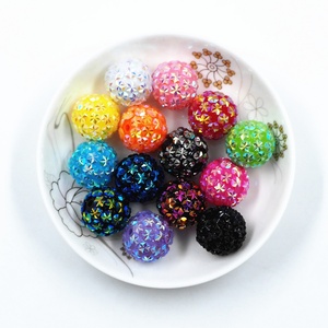 Cuentas acrílicas sueltas de alta calidad, 100 unidades, de 20 mm, para pulseras, collares, pendientes, llaveros y bolígrafos DIY - Product Image 2