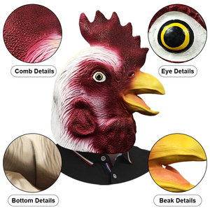 Masque d'animal écologique en latex naturel, masque de fête pour Halloween, masque de costume pour événement d'Halloween - Product Image 5