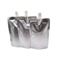 Op maat gemaakte logo zijvouw aluminiumfolie fruit sap verpakking zak plastic zakje met tuit sapzakje aluminiumfolie Mylar lichtgewicht