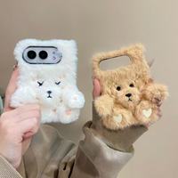 Nouvelle Housse Hiver en Peluche Douce et Moelleuse pour Téléphone Portable – Étui de Protection pour iPhone 11 12 13 14 15 16 17 18 Pro Max Plus