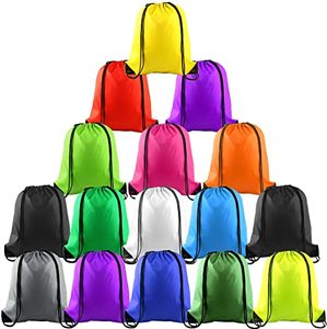 Design Waterproof High Quality Custom 420D Polyester Drawstring Backpack Gym <b>Bags</b> <b>String</b> Back Pack Logo Sport Cinch Sacks - Product Image 2