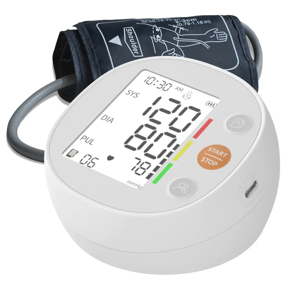 أحدث تصميم المحمولة شاشة الكريستال السائل مقياس ضغط الدم BP مراقب الرقمية التلقائي الإلكترونية Bp آلة مراقبين ضغط الدم