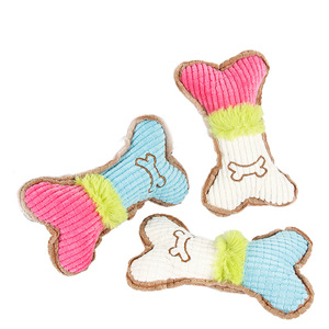Juguete Masticable Ecológico de Lujo para Perros, Hueso de Peluche con Sonido para el Cuidado Dental - Product Image 1