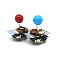 Manette Arcade JLF-8YT 8 Directions 5 Broches (Métal & Plastique) pour Machines de Jeu Vidéo et Jeux à Monnayeur