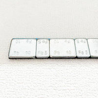Poids d'équilibrage de roue adhésifs en acier Toolon (5+10)g*4 Finition argent pour roues de plus de 28 pouces de diamètre