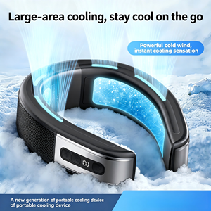 Ventilateur de cou portable sans pales, rechargeable par USB, mains libres, silencieux, pour le sport en extérieur - Product Image 1