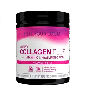 Vente en gros de matières premières de type ii peptide de collagène poudre de peptides de collagène bovin boisson 3000 dalton poudre de peptide de collagène