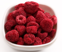 Fruta de bayas liofilizada a granel Frambuesa liofilizada sin aditivos sin azúcar FD Fruta de frambuesa crujiente