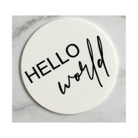 Acryl maandelijkse mijlpaalkaarten voor baby's, baby maandkaarten, baby maandwijzers, baby foto props, mijlpaalkaarten