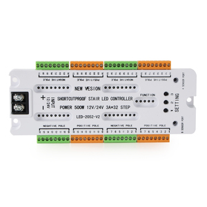 PIRモーションセンサー 32段 調光機能付きスマート階段照明 自動コントローラー LEDストリップ 人感センサー付き - Product Image 4