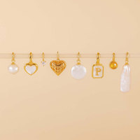 Breloques DIY anti-ternissement et étanches, plaquées or PVD 18 carats, en acier inoxydable 316L, pendentifs perles, bijoux certifiés tendance pour femmes