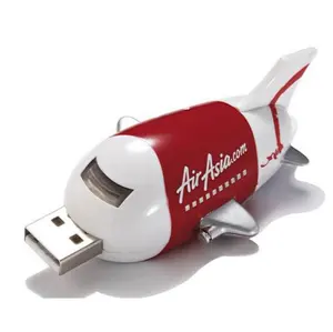 Plastic Airplane-Shaped USB Flash Drive Plane USB Flash Disk Memory Drive Gift Driver