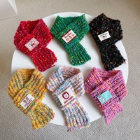 Écharpe pour chien et propriétaire assortie, écharpe en tricot pour chien et chat, écharpe chaude d'hiver pour animaux de compagnie